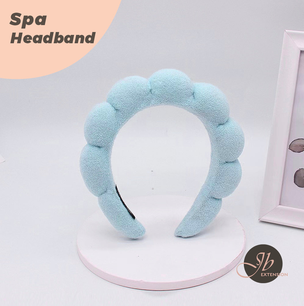 JBextension Spa headbands 2pcs for women-girls, Makeup sponge headband, Non slip face wash, skincare-Padded soft thick terry cloth hair band accessory