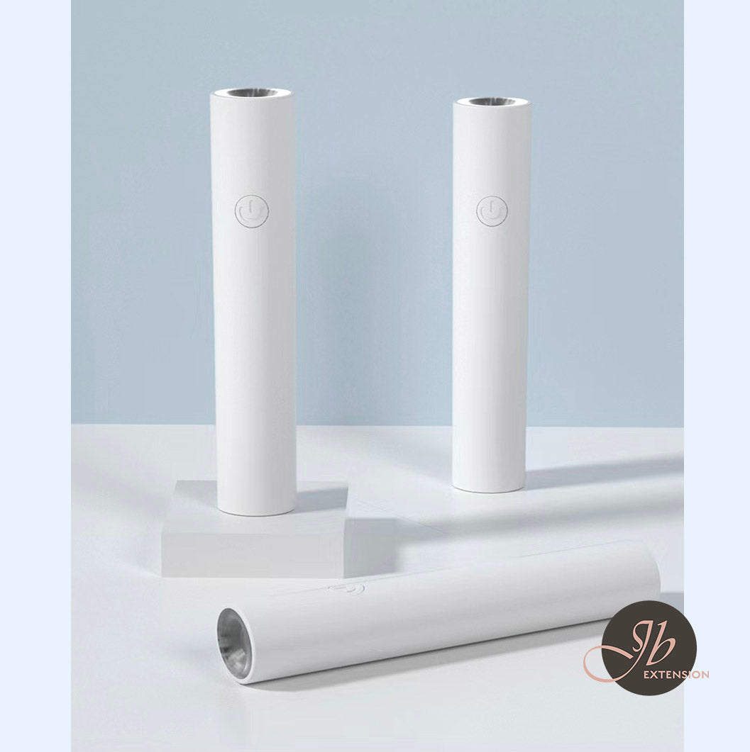 JBextension Handheld UV Light for Gel Nails, Mini Nail Light, Portable LED Nail Lamp, Cordless Rechargeable USB Nail Dryer for Fast Curing, Pink