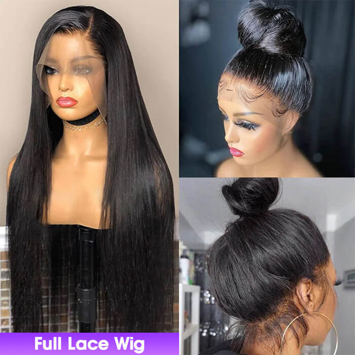 Hermosa Hair Full Lace Part Anywhere Body Wave / Straight / Curly Invisi-String Snug Fit HD Lace Human Hair Wigs