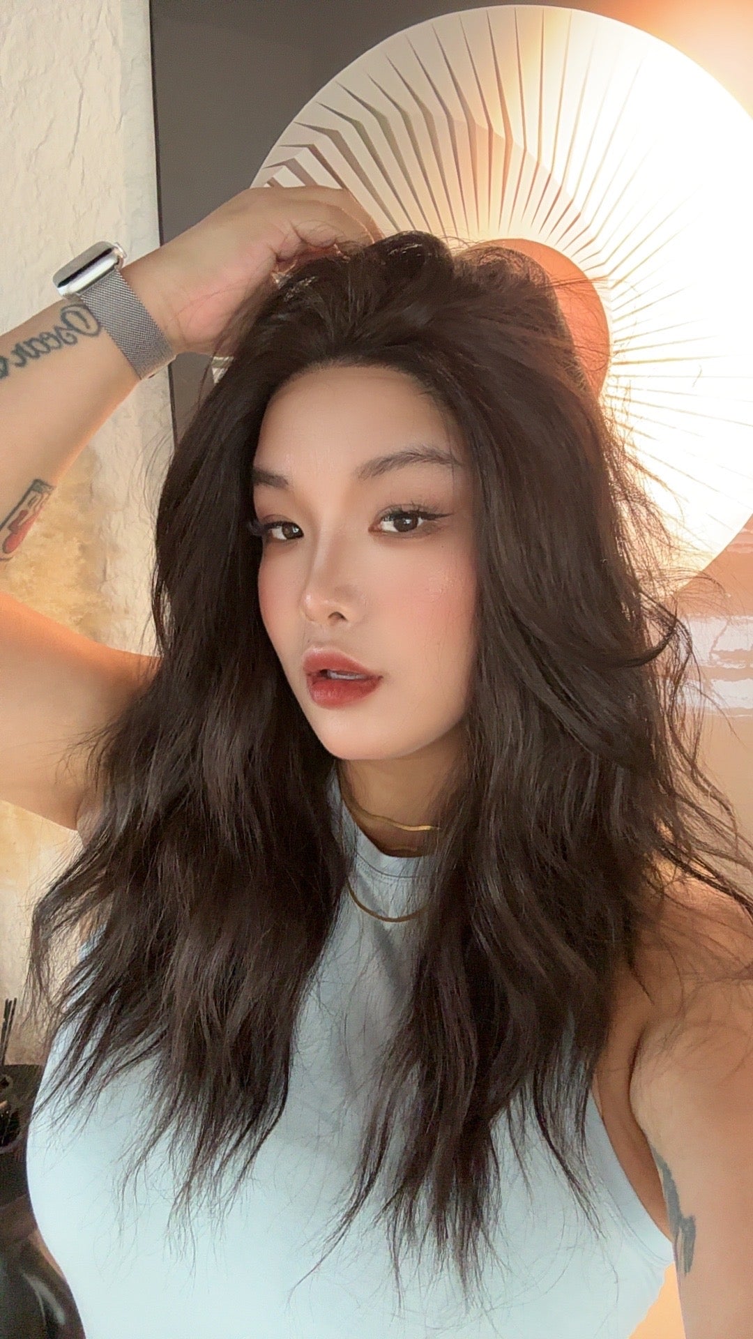 JBEXTENSION 22 Inches Dark Brown Pre-Cut Snowflake Lace Frontlace Glueless Wig INéS DARK BROWN【PERMATEASE】【BENDY EAR TABS】- M/L