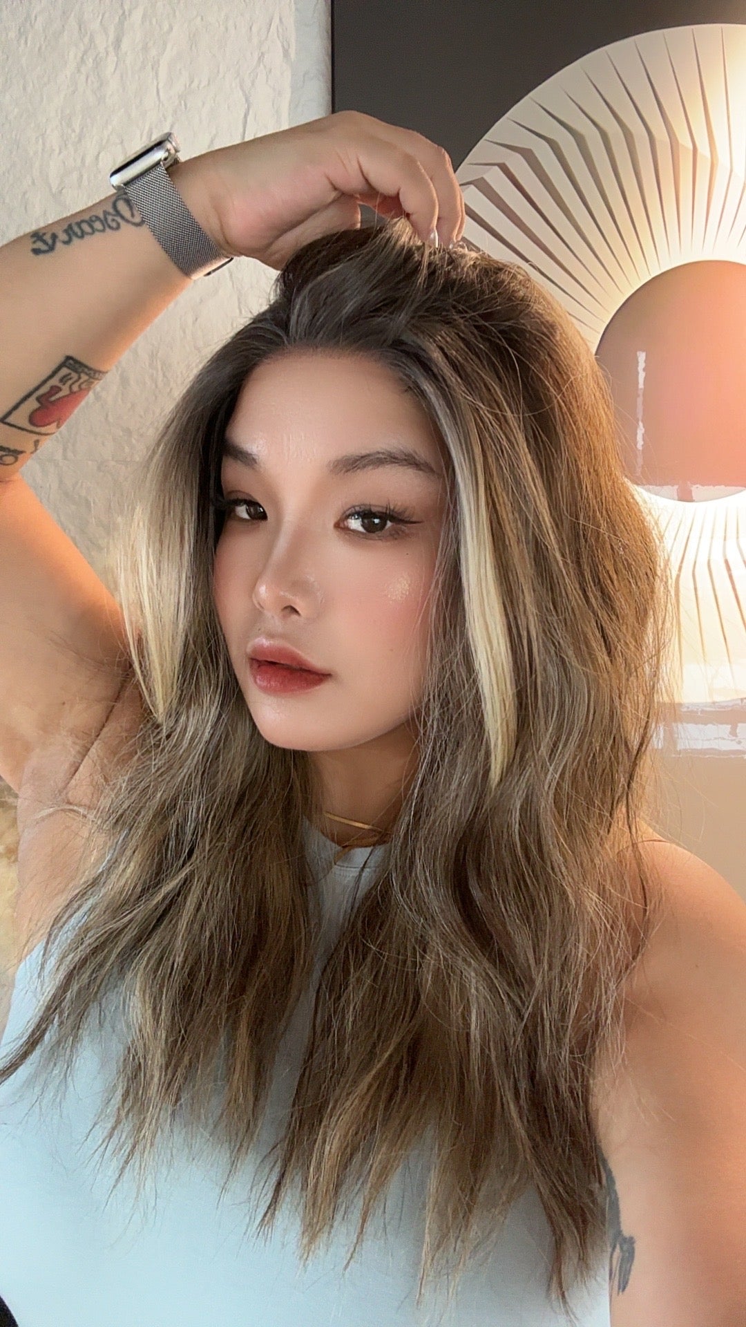 JBEXTENSION 22 Inches Mix Blonde Pre-Cut Snowflake Lace Frontlace Glueless Wig INéS SNOWFLAKE【PERMATEASE】【BENDY EAR TABS】- S/M