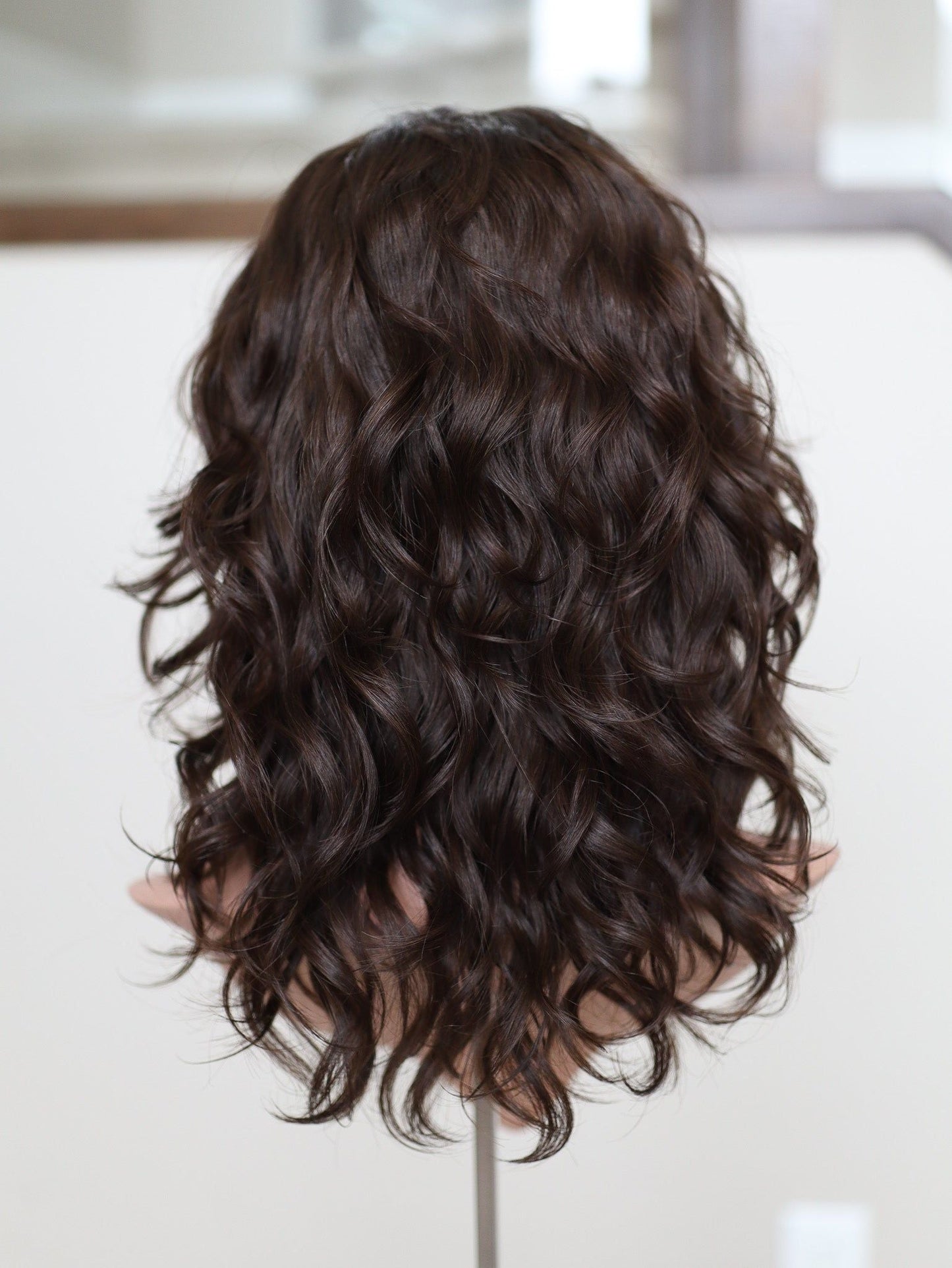 20" Dark Brown Wavy Bandfall Active Wig (M)