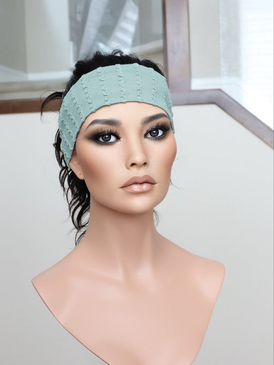 22" Natural Black Wavy Active Pony Wig (S)