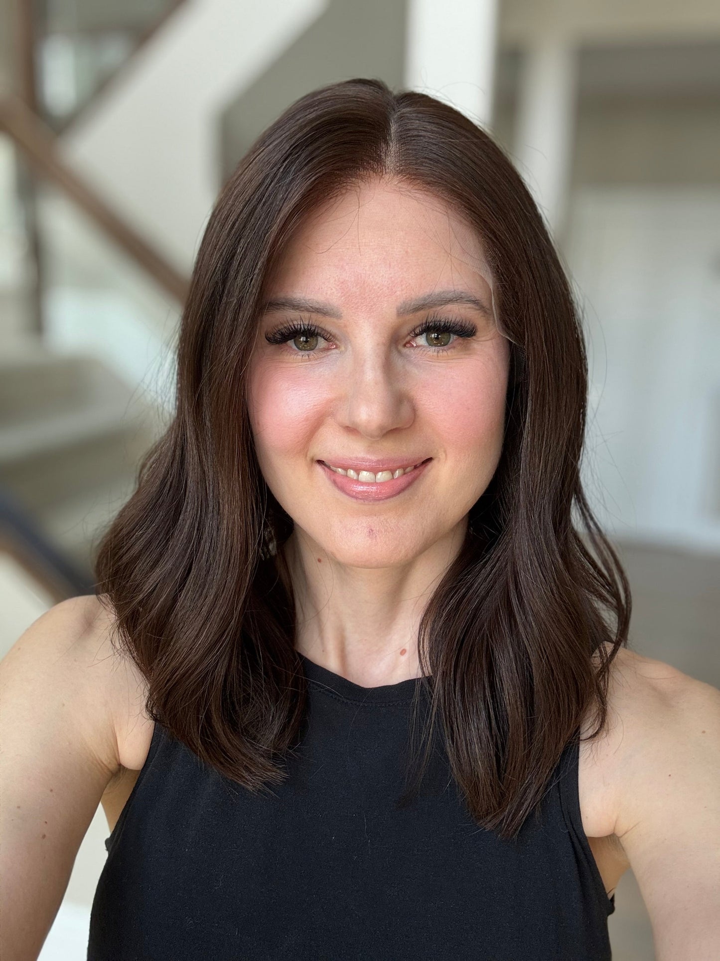 Euro Wig #9: 17" Dark Brown Luxury Cap (M)