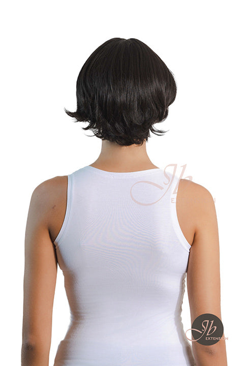 JBEXTENSION 8 Inches Black Curly Unisex Wig Man Wig SKY UNISEX BLACK