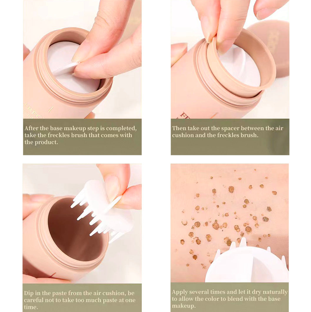 JBEXTENSION Fake Freckles Stamp Air Cushion, Long Lasting Waterproof