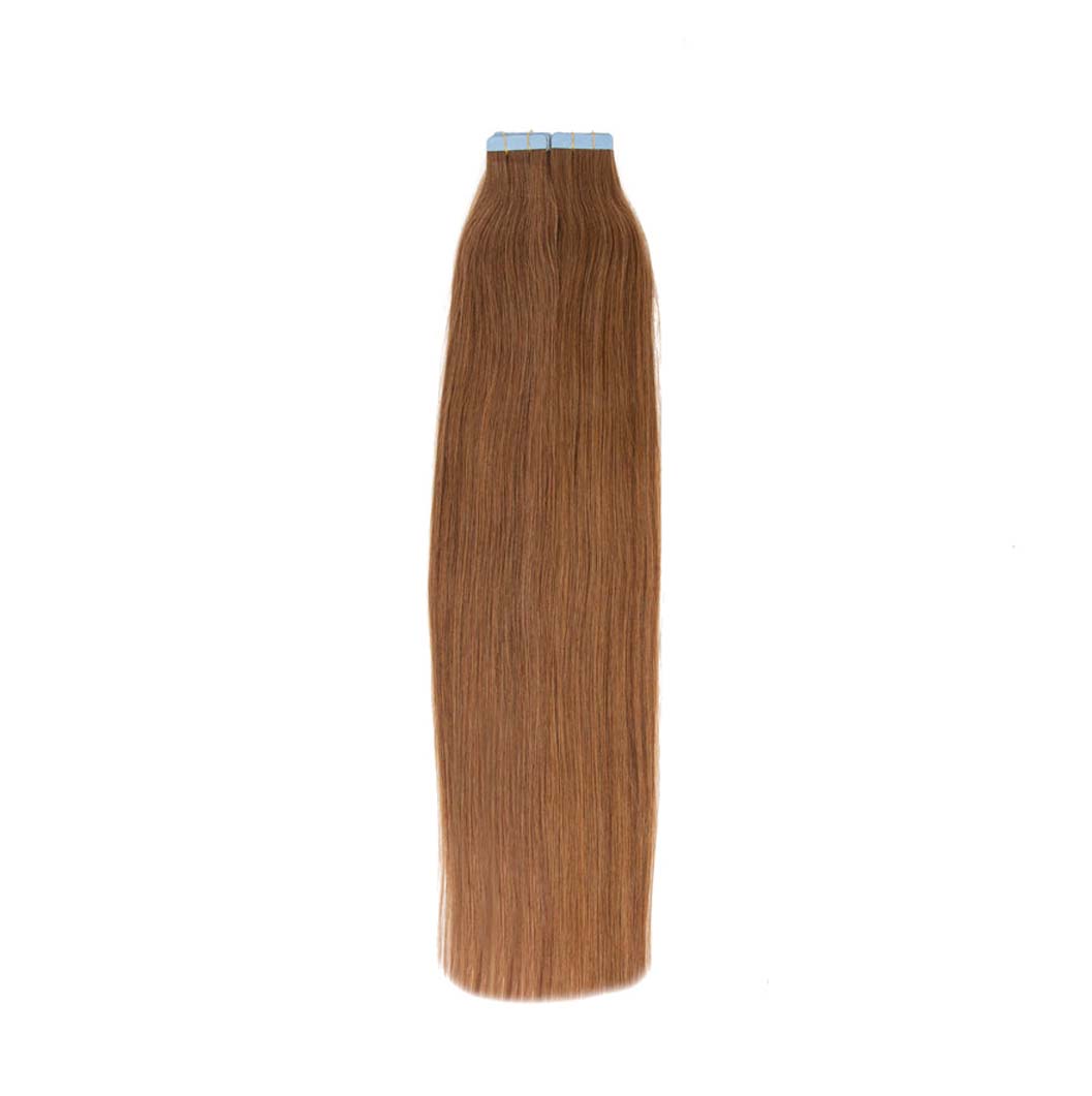 JBextension Tape in Hair Extensions Human Hair Balayage Dark Brown to Brown Mix with Blonde Tape in Seamless Hair Extensions Human Hair Ombre Hair Extensions Tape in 20 Inch Tape in Human Hair 50g 20pcs