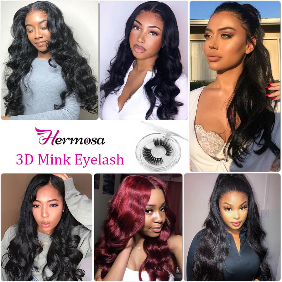 Brazilian Body Wave 3 Bundles 12A Unprocessed Virgin Human Hair Weave Natural Black Color Hermosa Hair