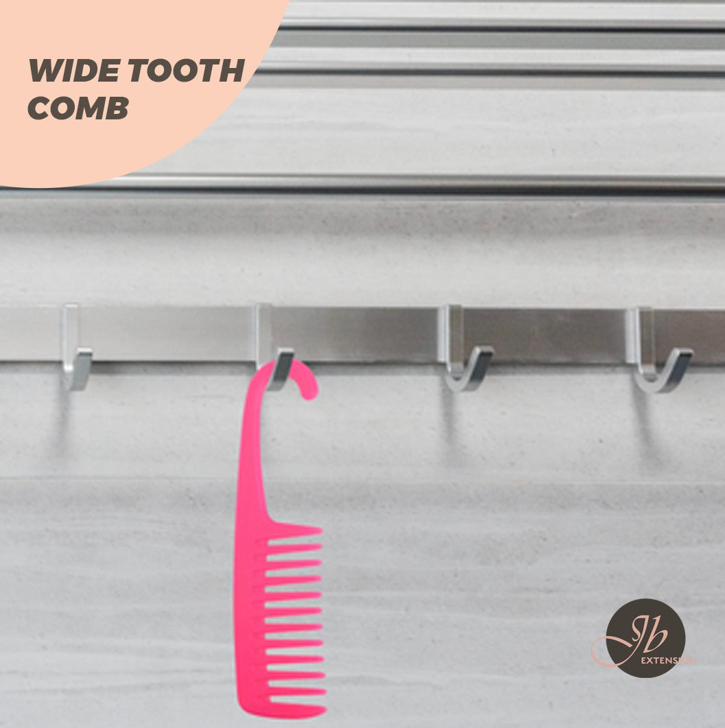 JBextension Wide Tooth Comb - Wide Toothed Detangling Long Wet Curly Hair Combs Curl Perm Brush