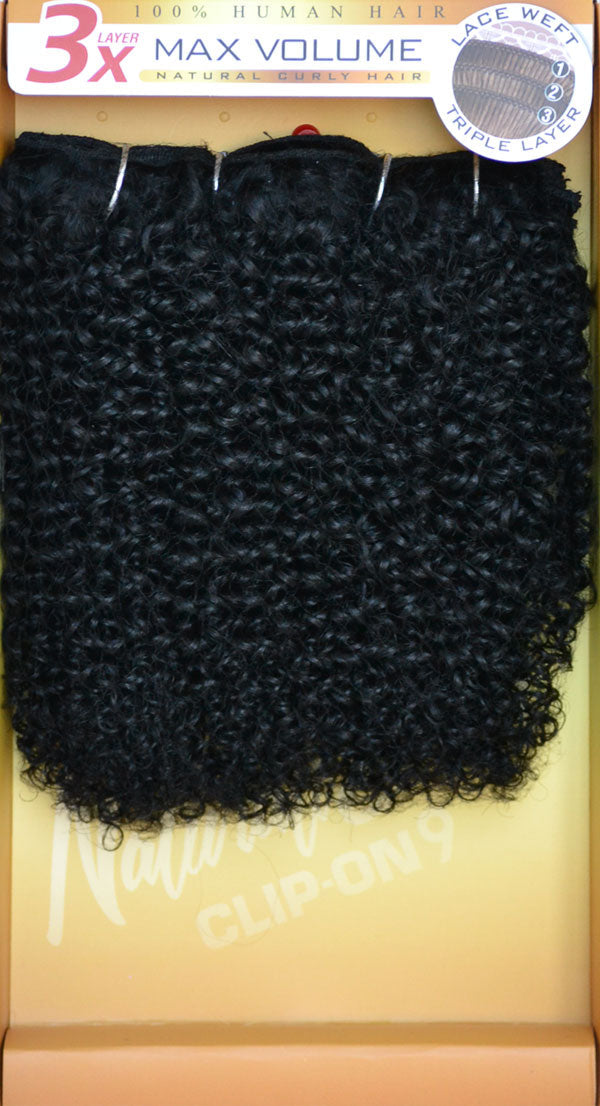 Zury Sis Naturali Star 100% Human Hair Clip On Weave 3C CURLY 9 Pcs