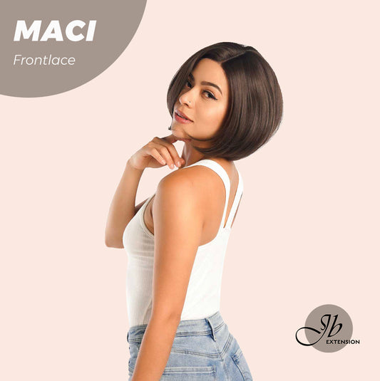 JBEXTENSION 10 Inches Bob Cut Brown Side Part Frontlace Glueless Wig MACI