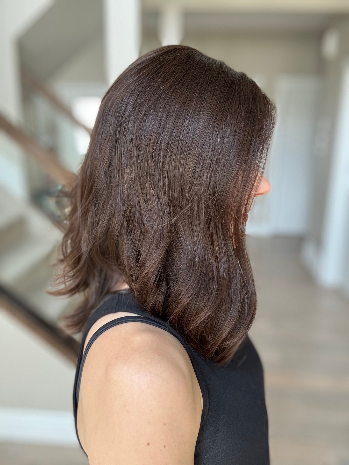 Euro Wig #9: 17" Dark Brown Luxury Cap (M)