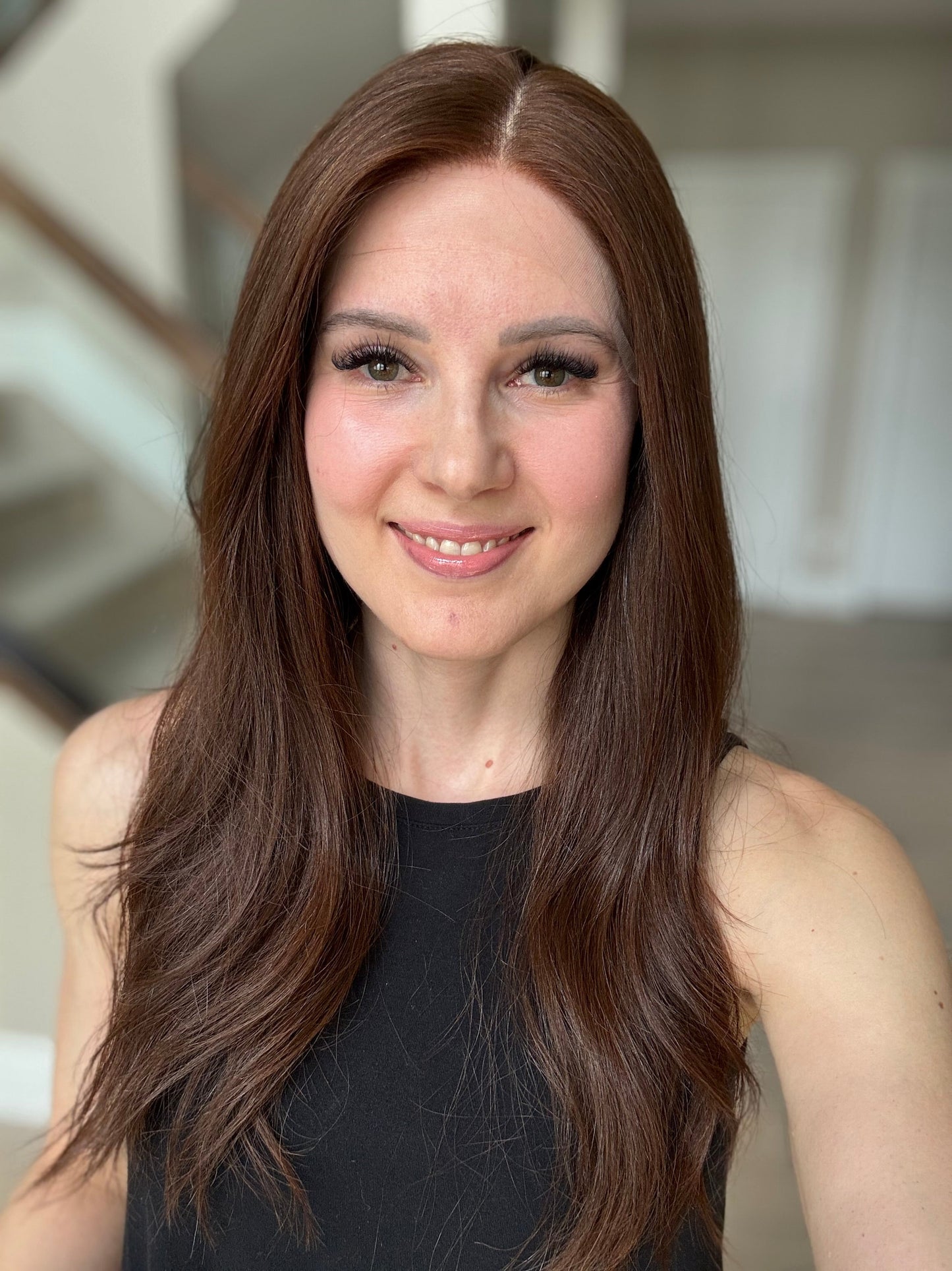 Euro Wig #4: 22" Warm Brown Comfort Cap (M)