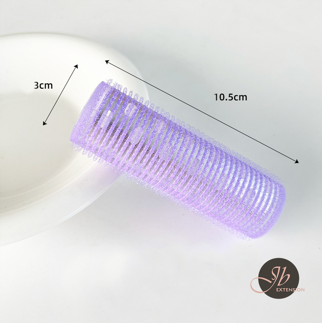 JBEXTENSION 1 Pcs Long Hair Rollers for Bangs Aluminum Core Curlers Thermal Self Grip Roller for Short, Long and Medium Hair Women Hairstyle