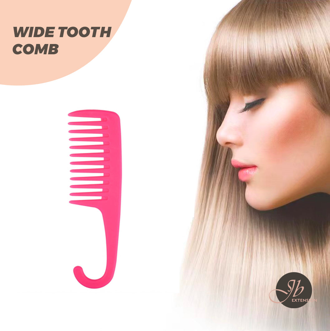 JBextension Wide Tooth Comb - Wide Toothed Detangling Long Wet Curly Hair Combs Curl Perm Brush