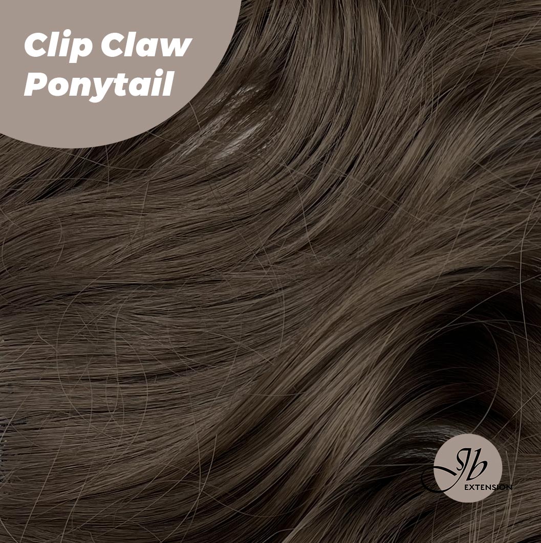 JBEXTENSION 25 Inch Clip Claw in Curly Ponytail Extension for thinning hair 160g