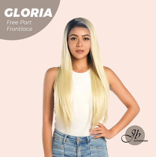 JBEXTENSION 30 Inches Blonde With Dark Root Extra Long Straight Lace Front Wig.Pre Plucked 6*14 HD Transparent Lace Frontal Glueless Wig GLORIA