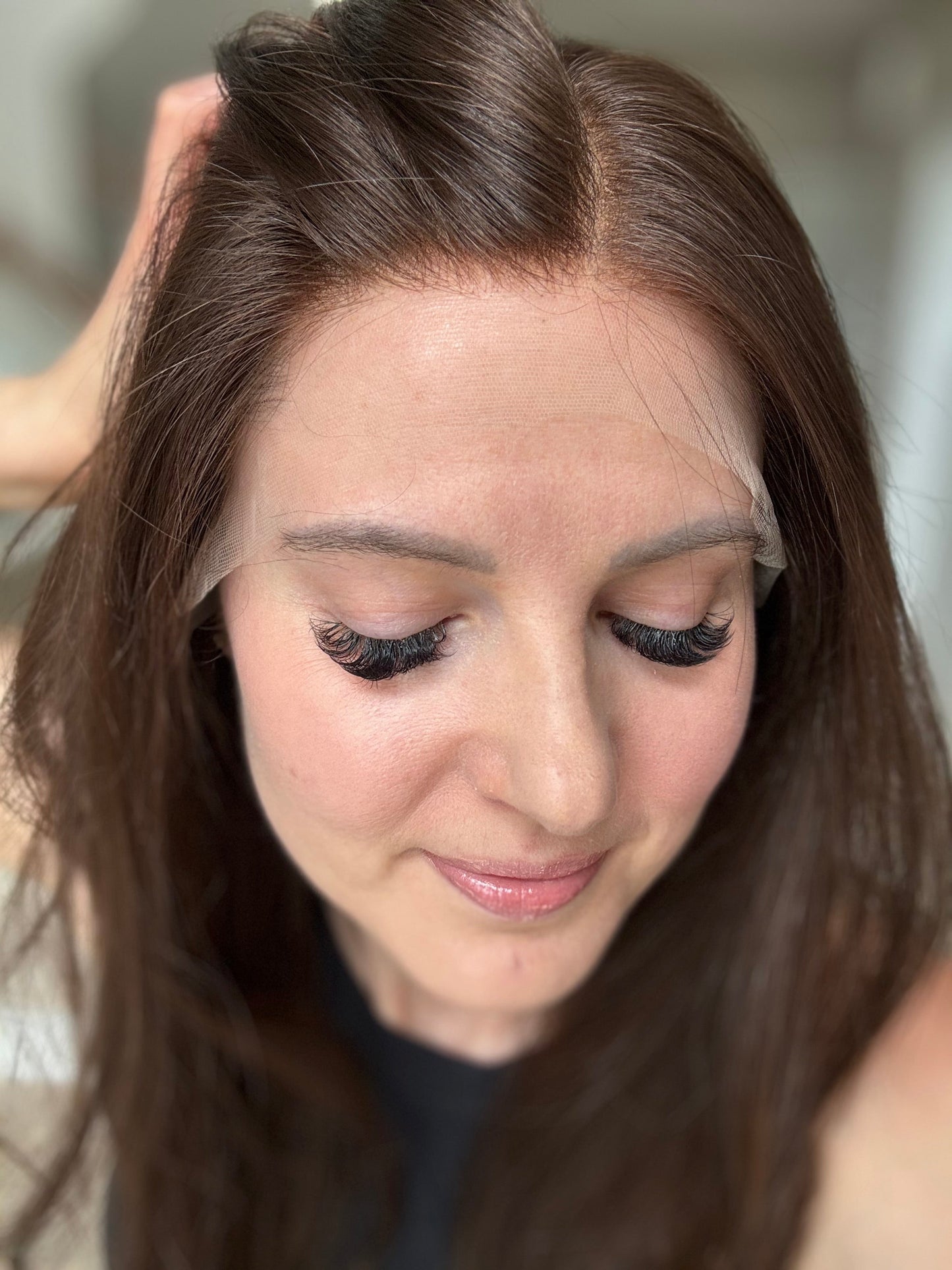 Euro Wig #12: 22" Medium Brown Luxury Cap (S)