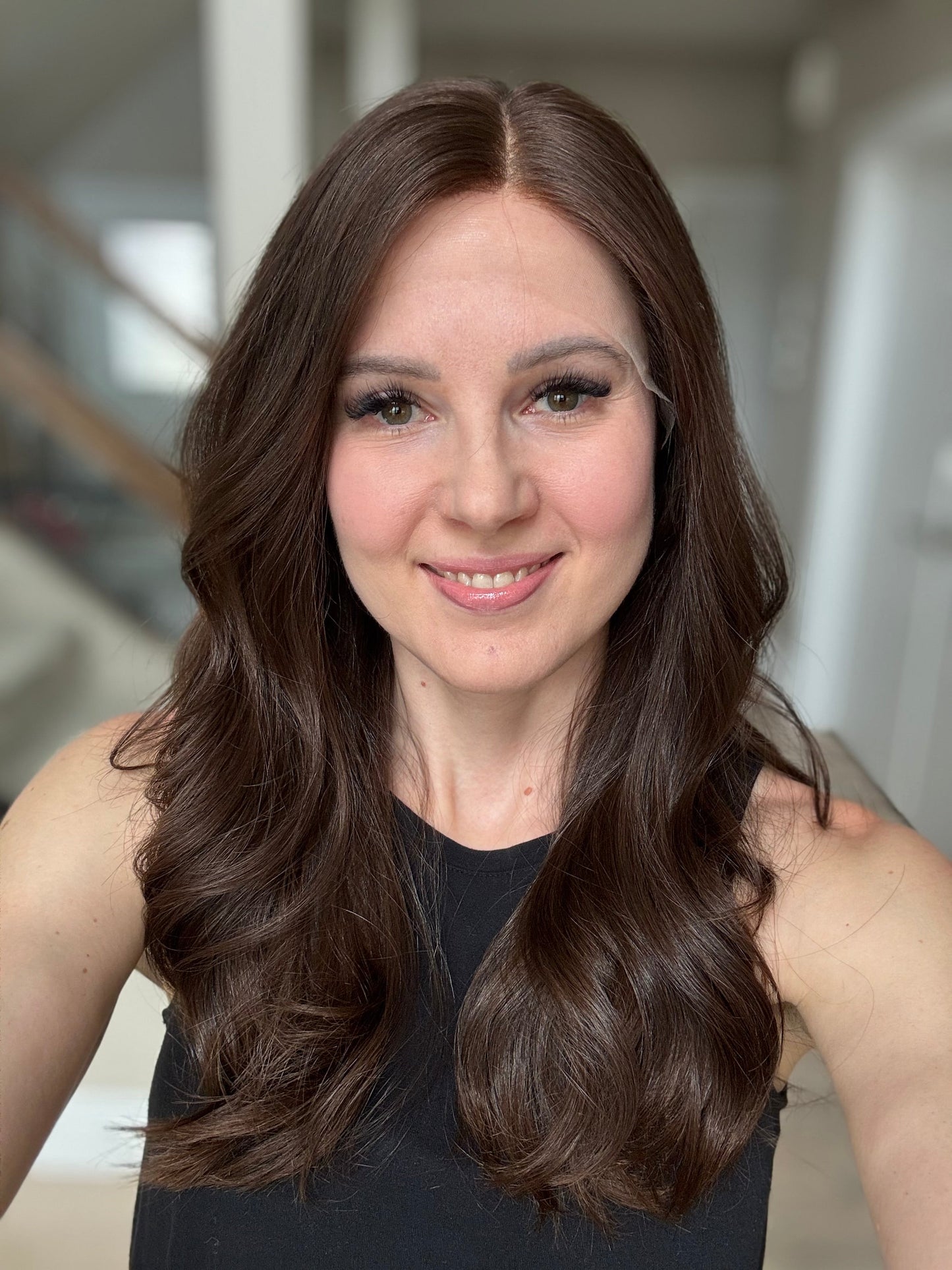 Euro Wig #13: 20" Medium Brown Luxury Cap (S)