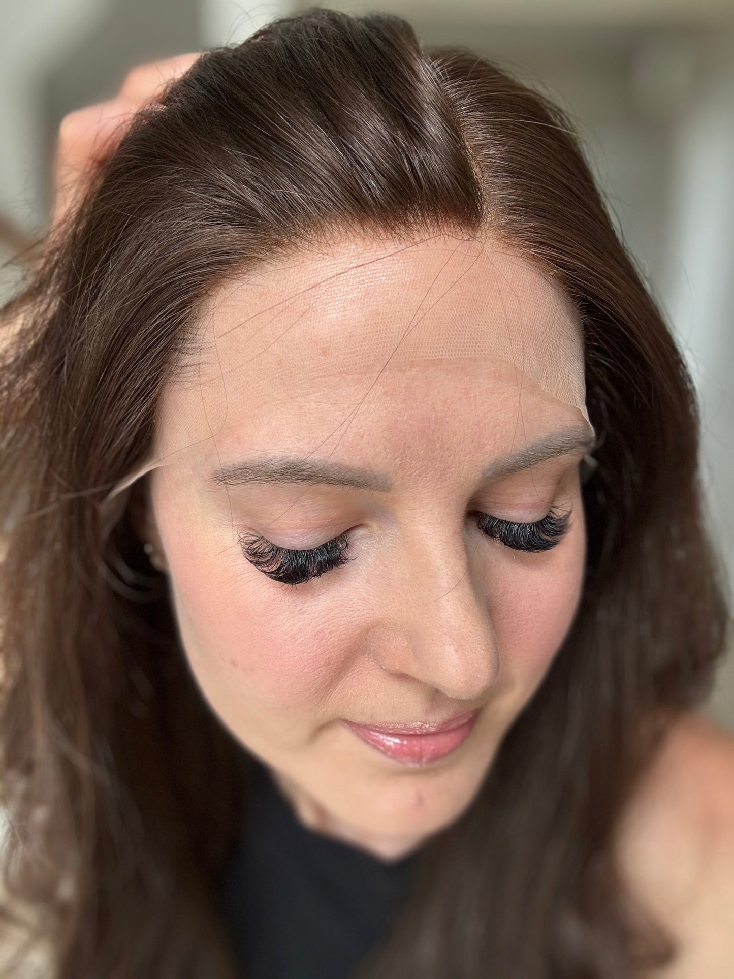 Euro Wig #13: 20" Medium Brown Luxury Cap (S)