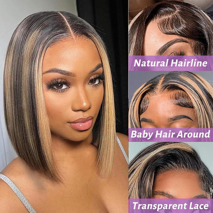 2 Wigs Set | 5x5 HD Lace Bob Wig Pre Plucked & Bleached Glueless Human Hair Wig