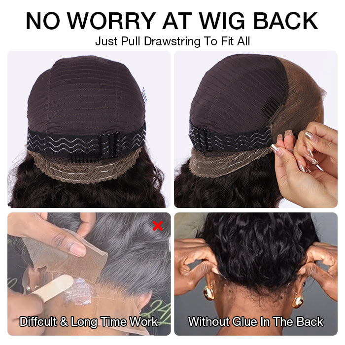 M1b/27 Blonde Highlight Curly Wigs Invisi-String Snug Fit 360 HD Lace Frontal Virgin Human Hair Wig For Women