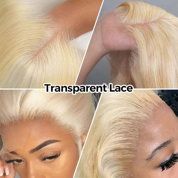 #613 Blonde Body Wave Pull Go Drawstring 13x6 Full Lace Front Glueless Wig