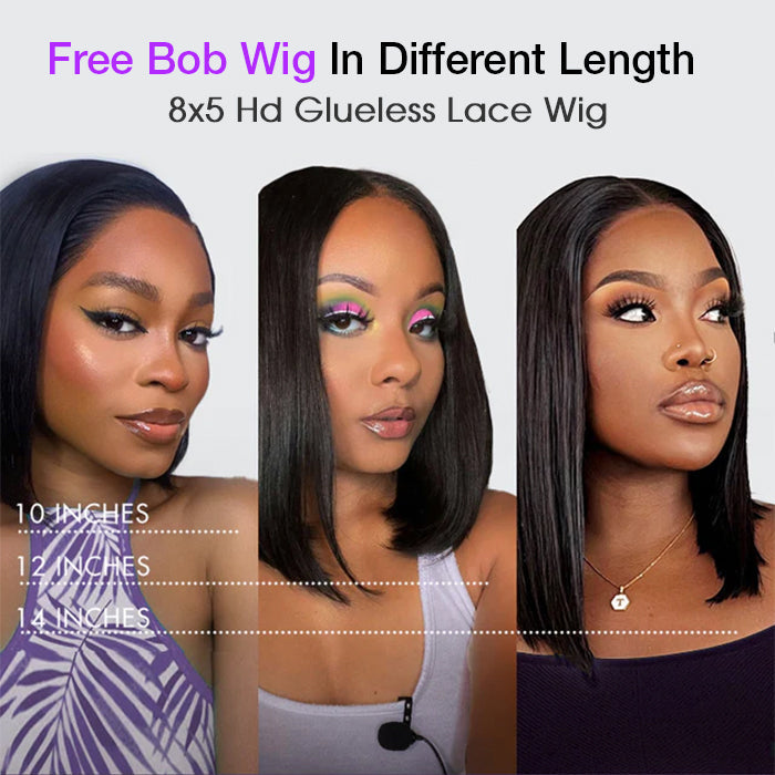 Free Wig Inside | 4C Curly Edges Invisi-String Snug Fit 360 Lace Frontal Curly Wigs Bleached Knots Pre Cut Lace Wigs