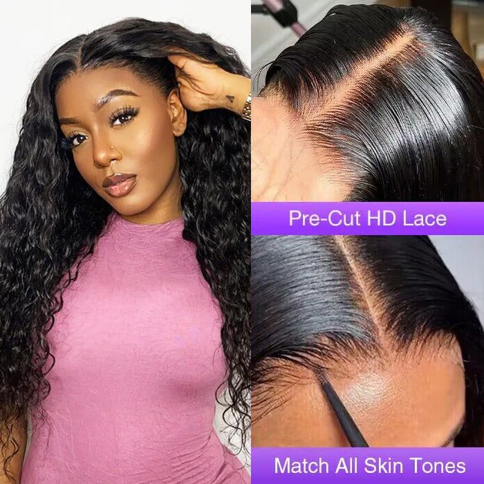 2Wigs = $189 | #33 Reddish Brown Color Body Wave Wig + Glueless Water Wave Wig