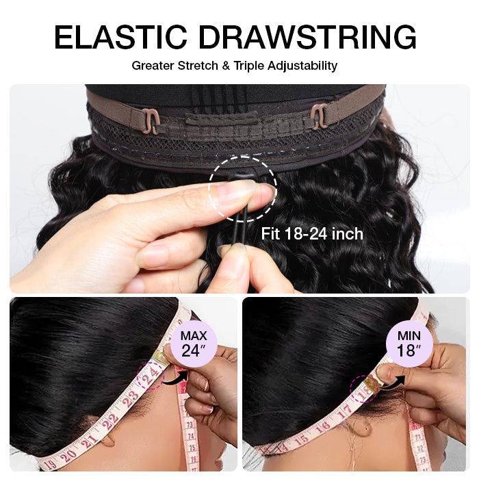 Luxury Coily Deep Curly Glueless 13x6 Frontal HD Lace Wigs Double Drawn Human Hair Wigs