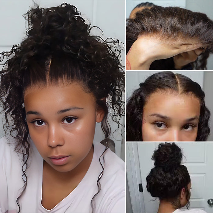 Glueless Invisi-String Snug Fit 360 HD Lace Frontal #4 Chocolate Brown Deep Wave Put on & Go Wigs