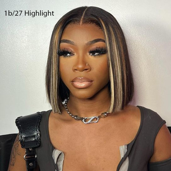 2 Wigs Set | 5x5 HD Lace Bob Wig Pre Plucked & Bleached Glueless Human Hair Wig