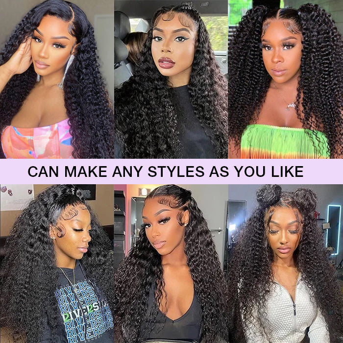 Curly Hair 5x5 HD Lace Closure Wig 100% Virgin Human Hair Wigs Pre Plucked Hairline Glueless Wig