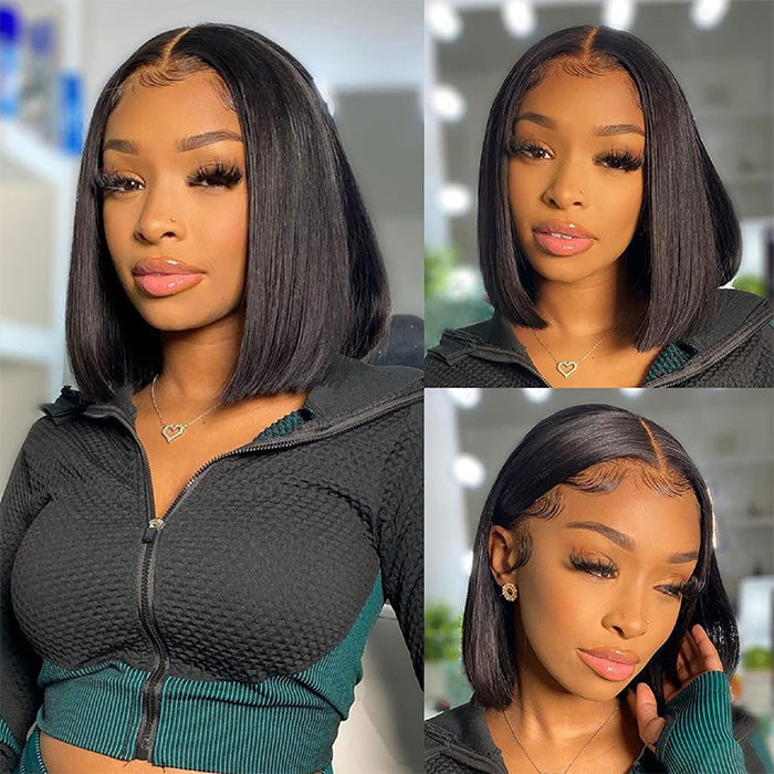 3 Wigs Set  | Silky Straight 13x4 HD Lace Wig & 8x5 Glueless Lace Curly Short Bob Wigs & Straight 5x5 HD Lace Short Bob Wig