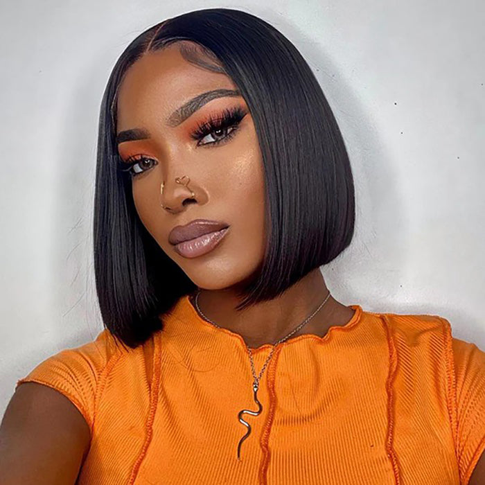 2 Wigs Set | 5x5 HD Lace Bob Wig Pre Plucked & Bleached Glueless Human Hair Wig