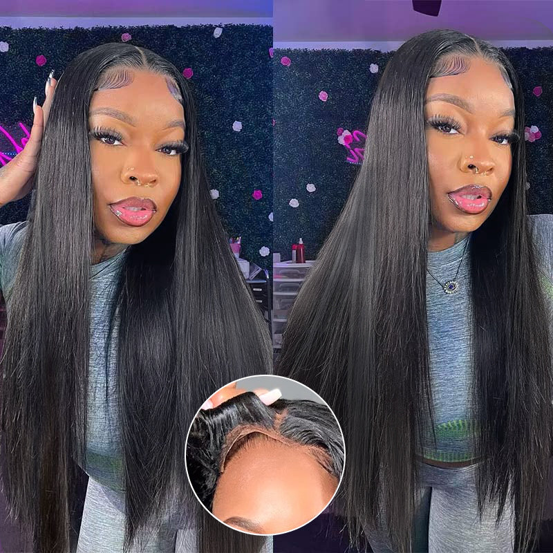 2Wigs = $189 |  #33 Reddish Brown Color Water Wave Wig + 8x5 Glueless Straight Wig