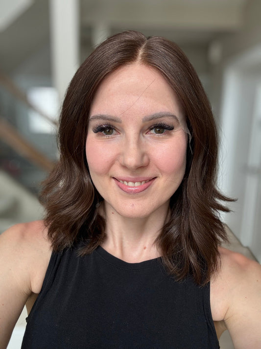 Euro Wig #11: 14" Medium Brown Luxury Cap (S)