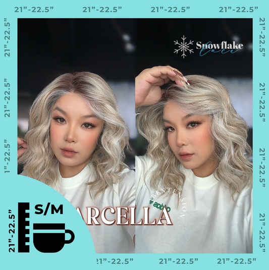 [PRE-ORDER] JBEXTENSION 15 Inches Blonde Pre-Cut Side Part Snowflake Lace Frontlace Glueless Wig MARCELA【BENDY EAR TABS】