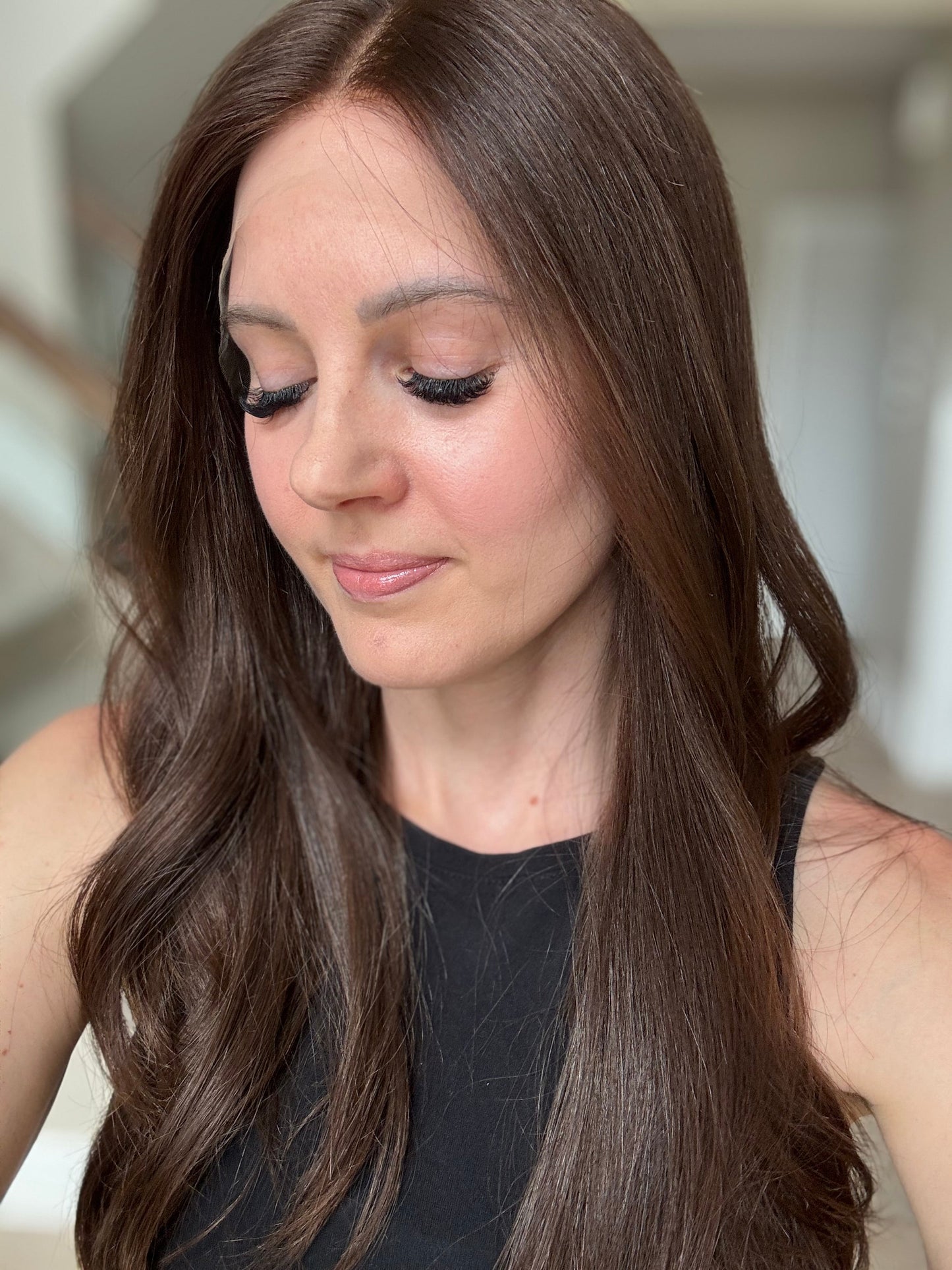 Euro Wig #12: 22" Medium Brown Luxury Cap (S)