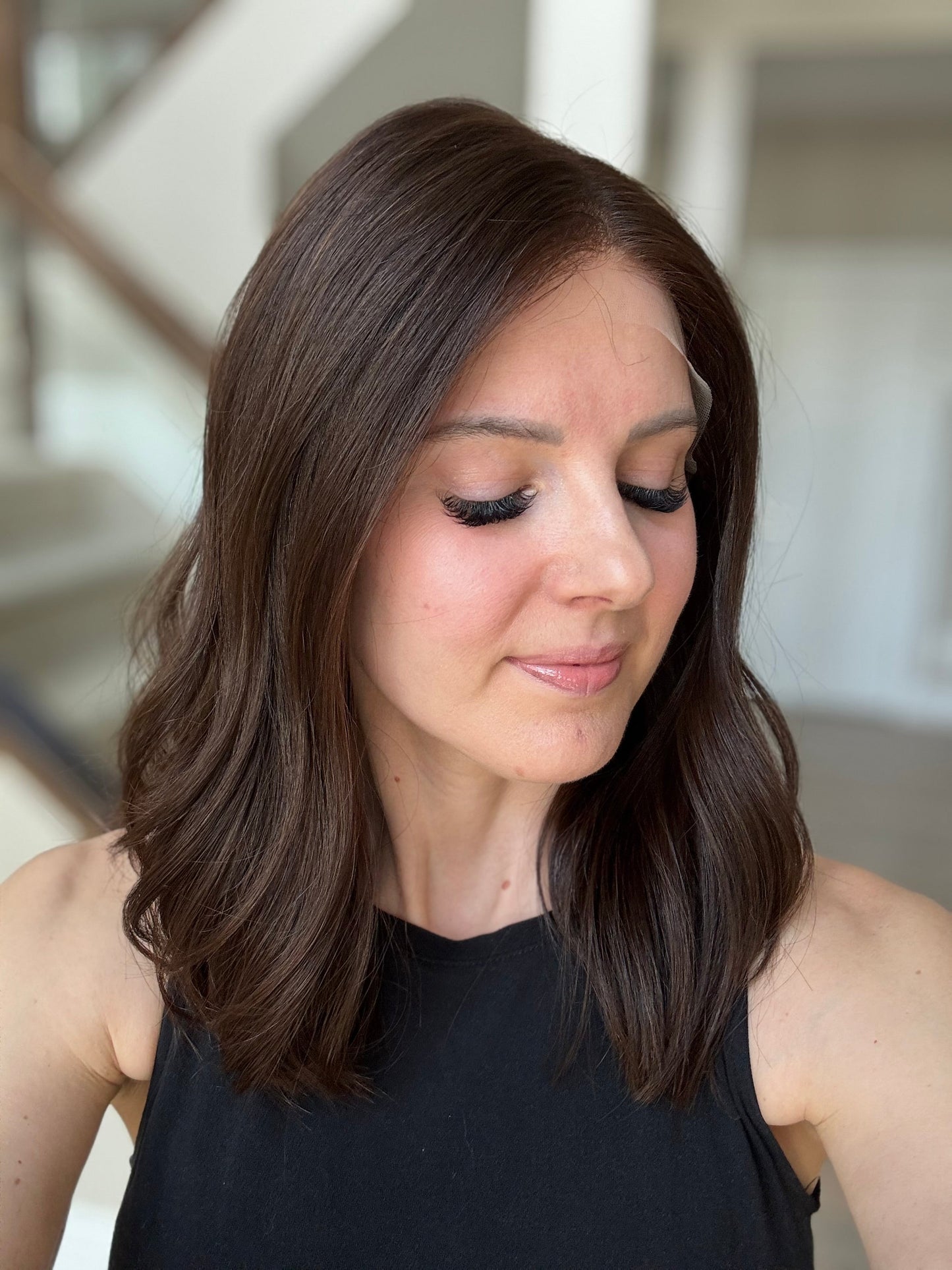 Euro Wig #9: 17" Dark Brown Luxury Cap (M)