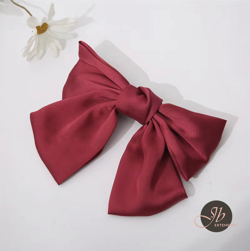 JBextension Silky Satin Hair Bow Clips Big Bowknot Claw Hair Clip French Barrettes Accessories for Women Girls