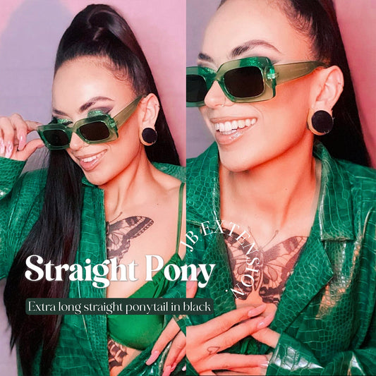 Copy Her Ponytail Hairstyle with JB 27" Straight Clip-In Ponytail