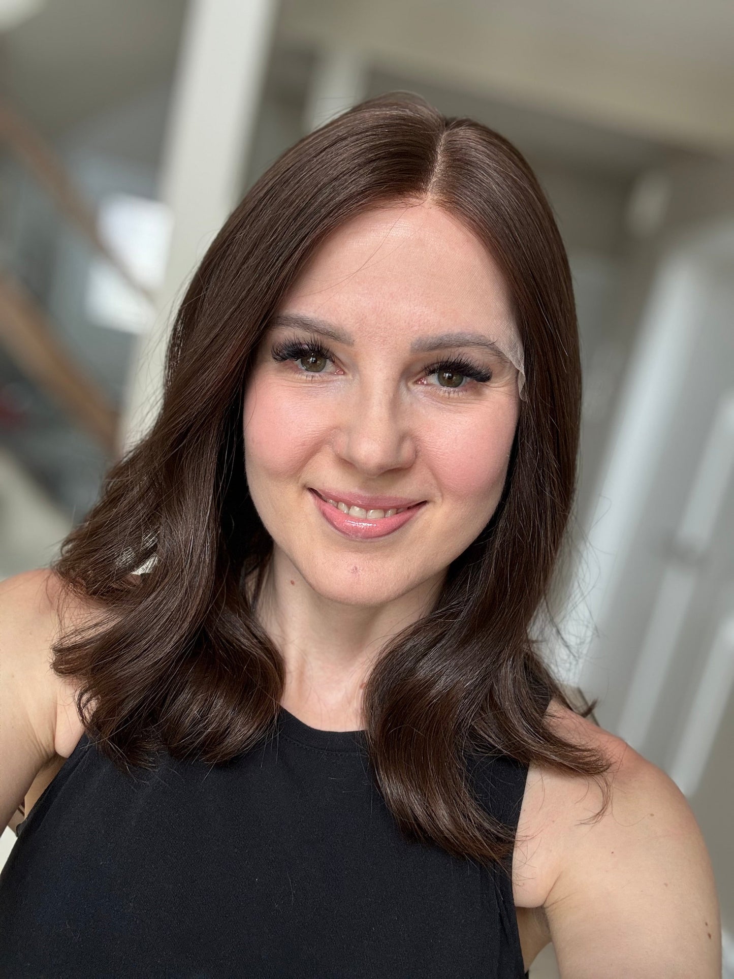 Euro Wig #14: 16" Medium Brown Luxury Cap (M)