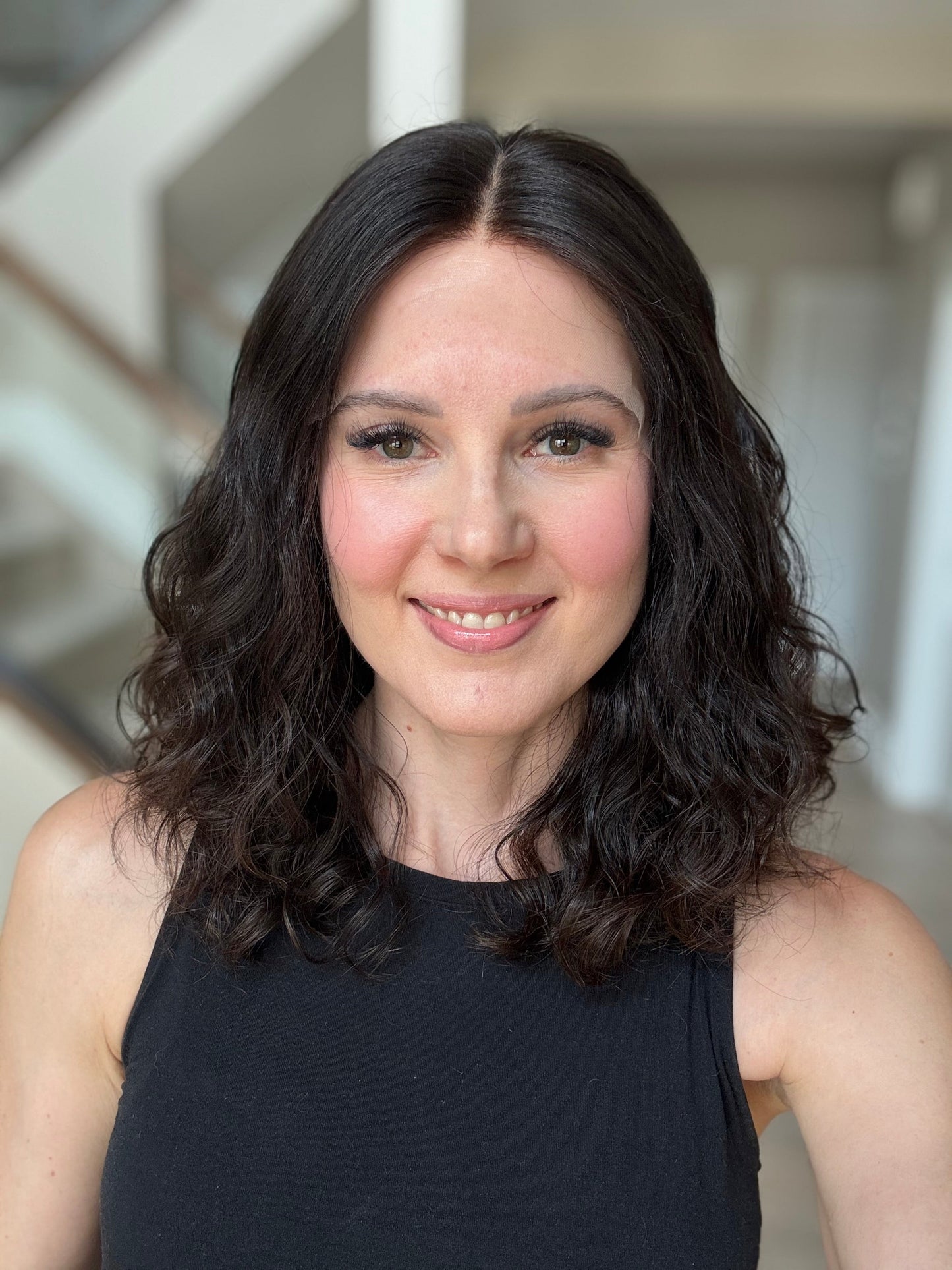 16" Mira Wavy Luxury Cap Lace Top Wig (S)