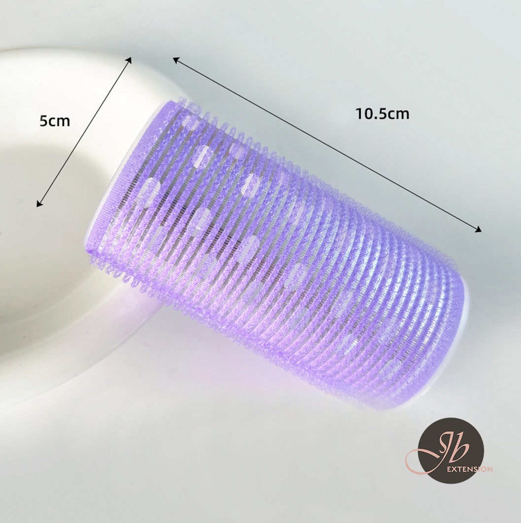 JBEXTENSION 1 Pcs Long Hair Rollers for Bangs Aluminum Core Curlers Thermal Self Grip Roller for Short, Long and Medium Hair Women Hairstyle