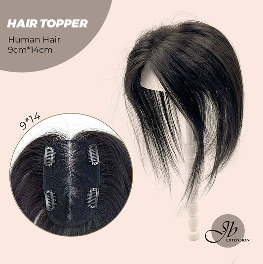 JBEXTENSION 10 Inches Natural Black Brown HUMAN HAIR TOPPER 9*14