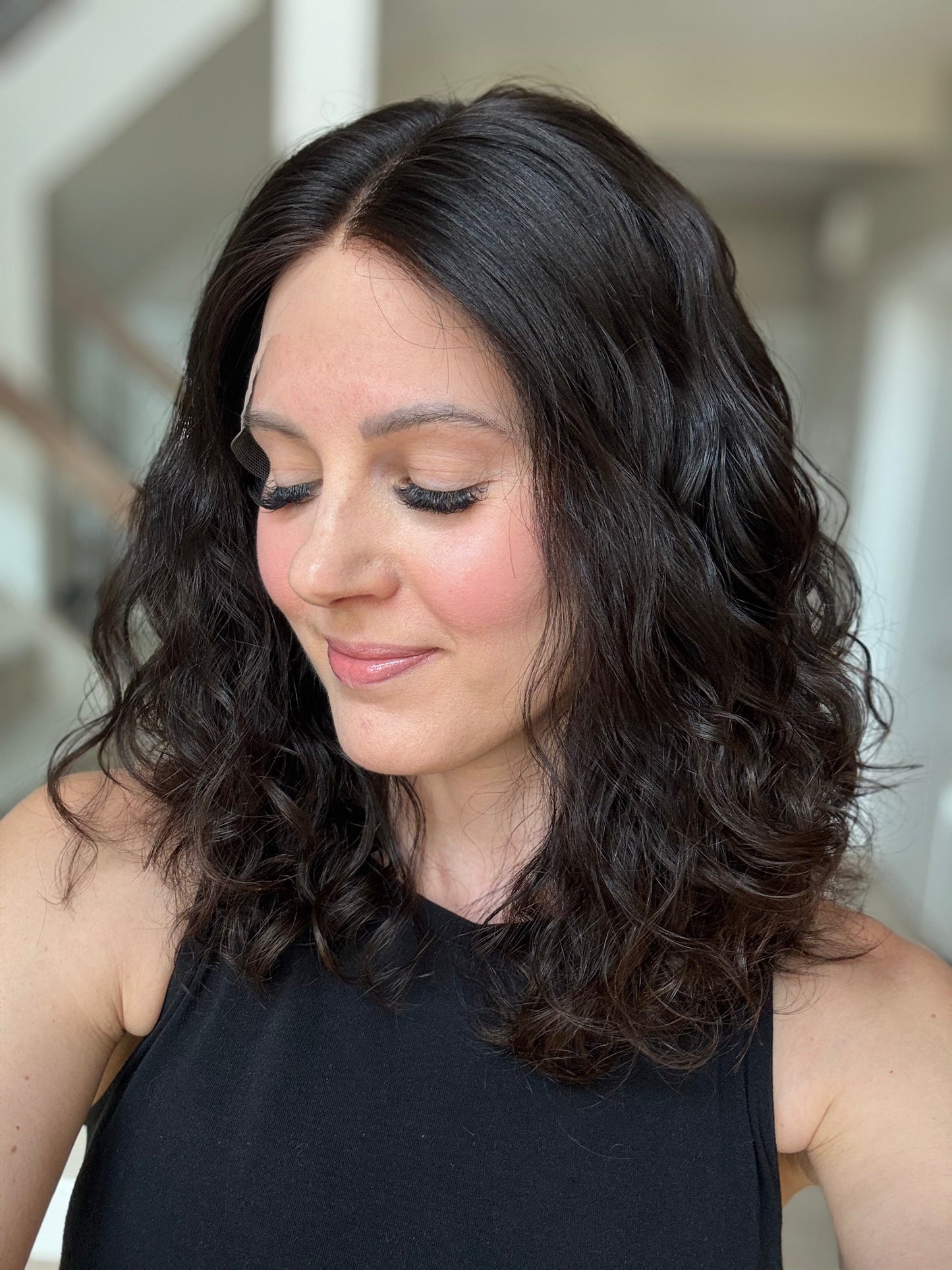 16" Mira Wavy Luxury Cap Lace Top Wig (S)