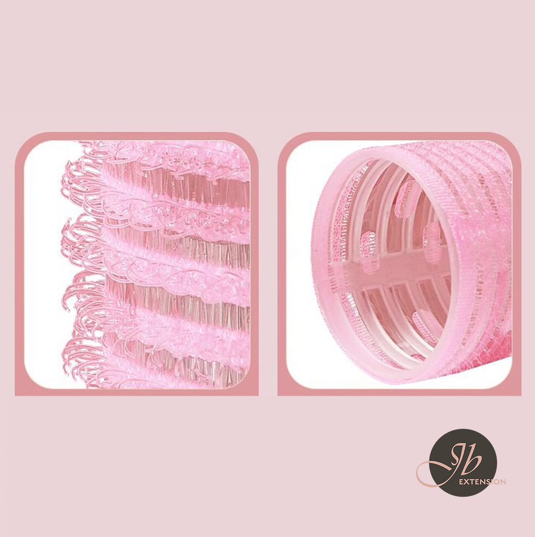 JBEXTENSION 1 Pcs Long Hair Rollers for Bangs Aluminum Core Curlers Thermal Self Grip Roller for Short, Long and Medium Hair Women Hairstyle