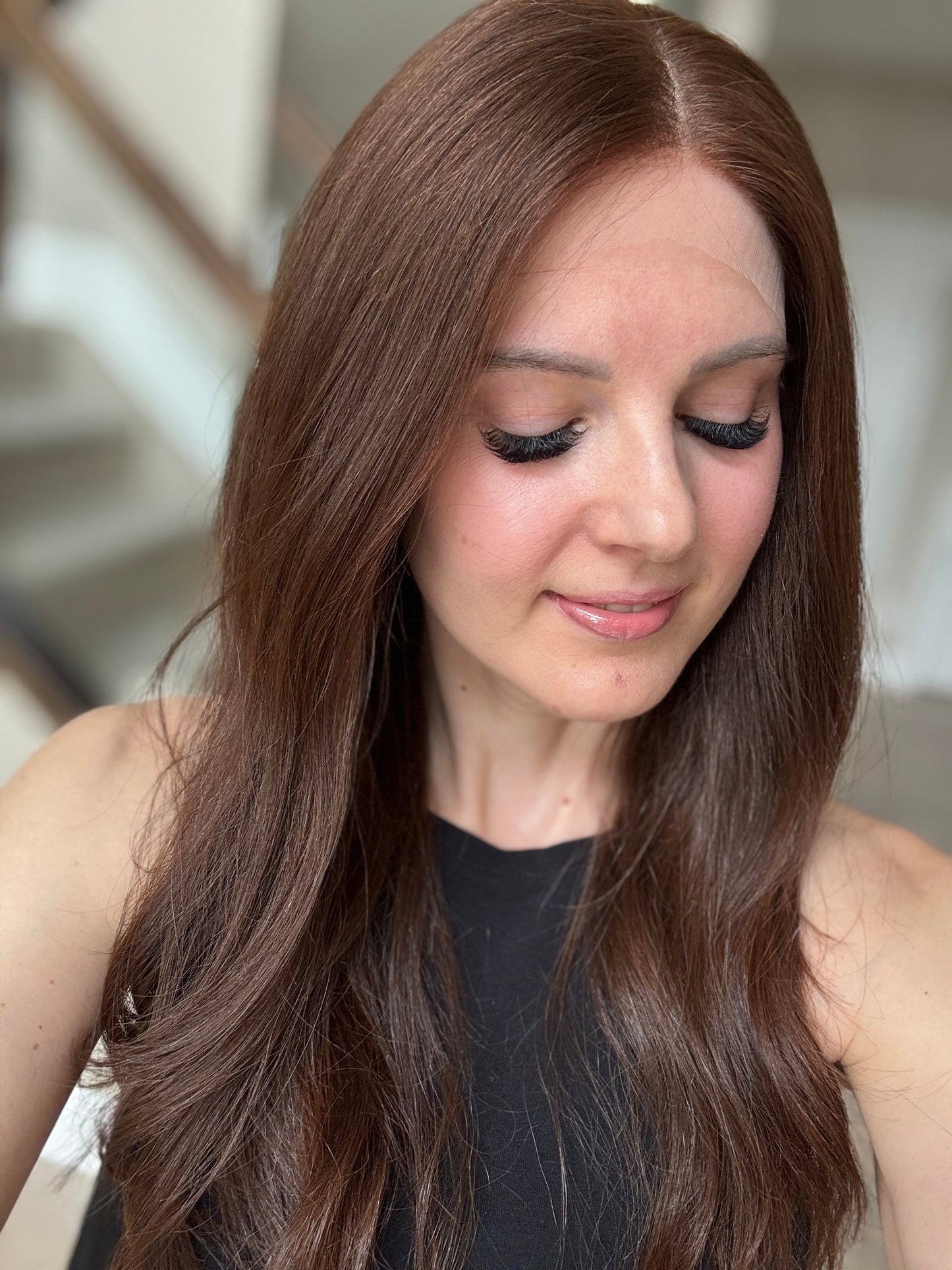 Euro Wig #4: 22" Warm Brown Comfort Cap (M)