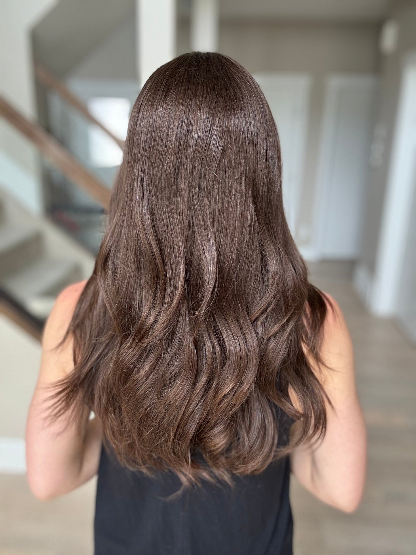 Euro Wig #12: 22" Medium Brown Luxury Cap (S)